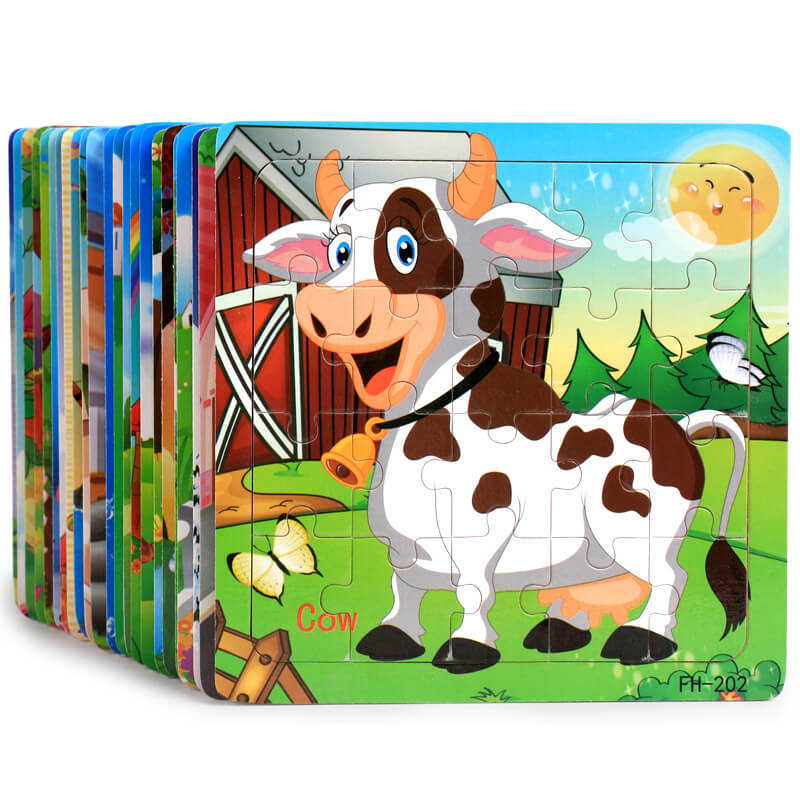 Wooden Cartoon Puzzle