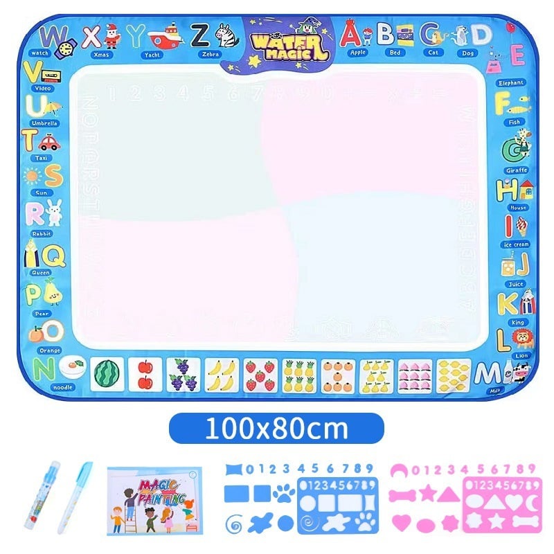 🎁😍Water Doodle Mat ,Aqua Painting Drawing Mat Mess Free Learning Toy Mat💕