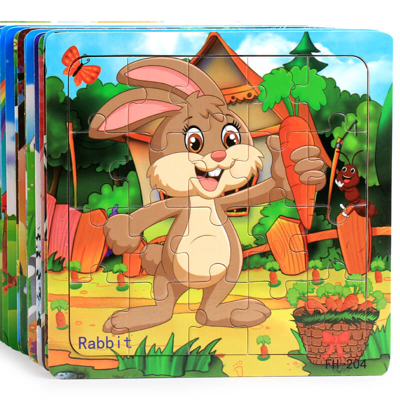 Wooden Cartoon Puzzle