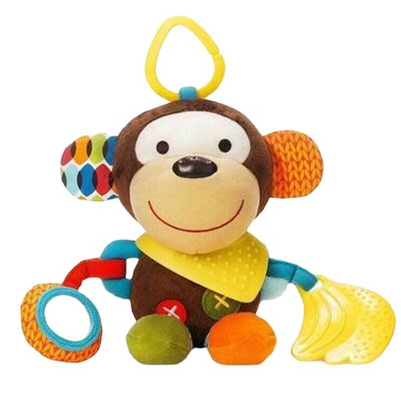 Creative Baby Doll with Multi-Sensory Rattle and Textures