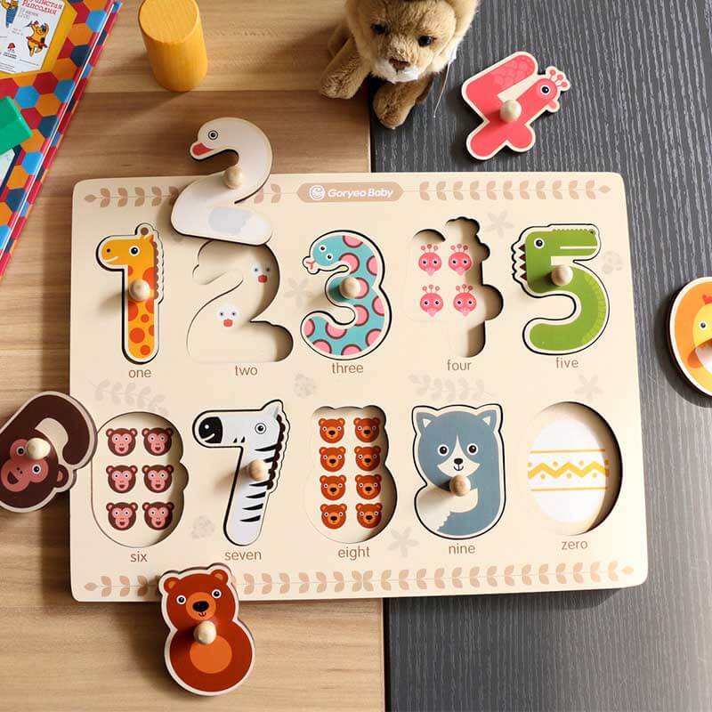 Wooden Number Puzzle