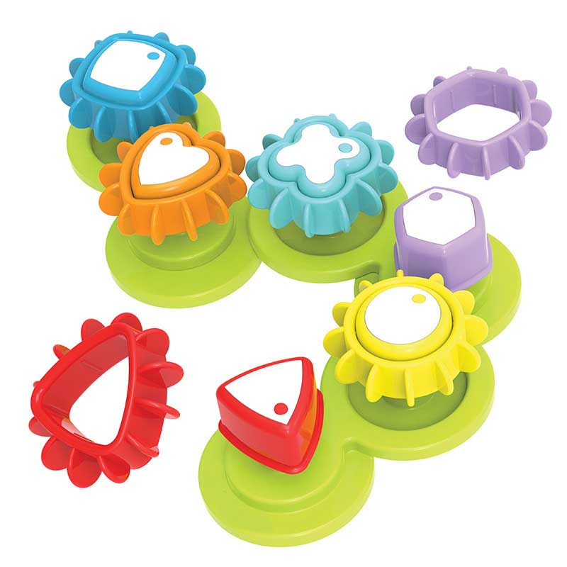 Multicolored Shapes Sorting Gears