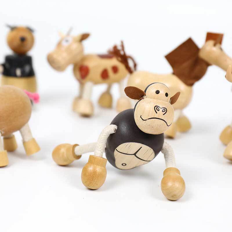 Wooden Animals Toy Figures