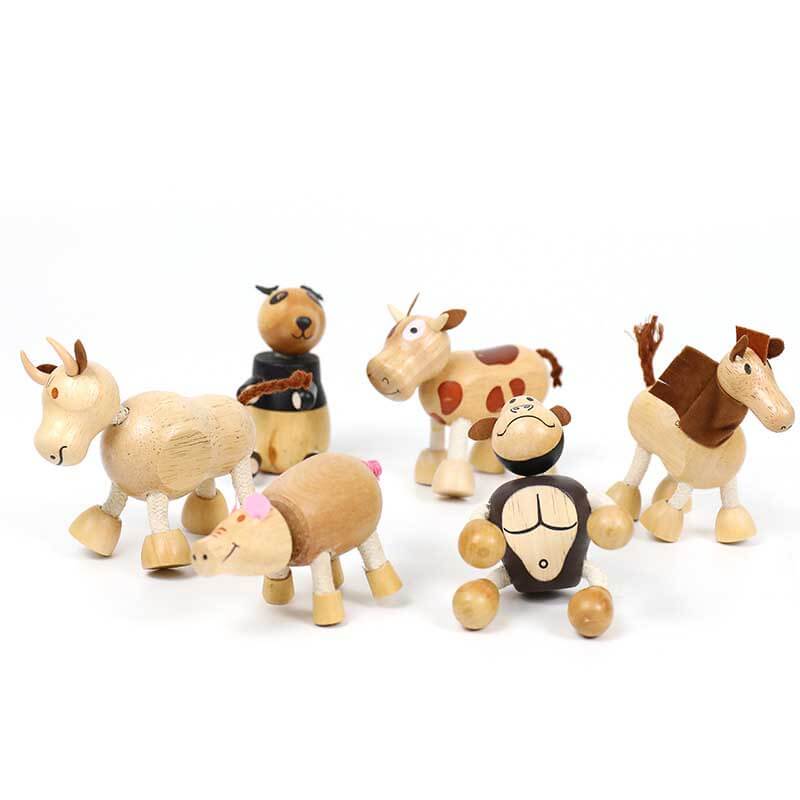 Wooden Animals Toy Figures