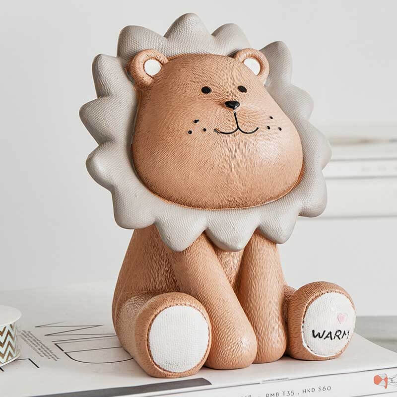 Cute Lion Piggy Bank