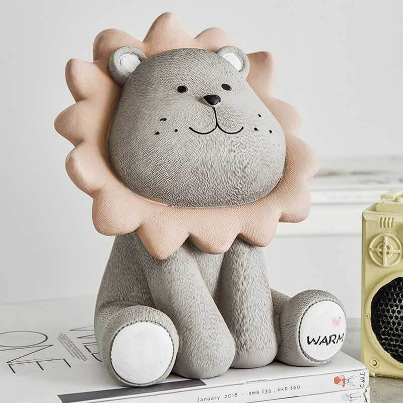 Cute Lion Piggy Bank