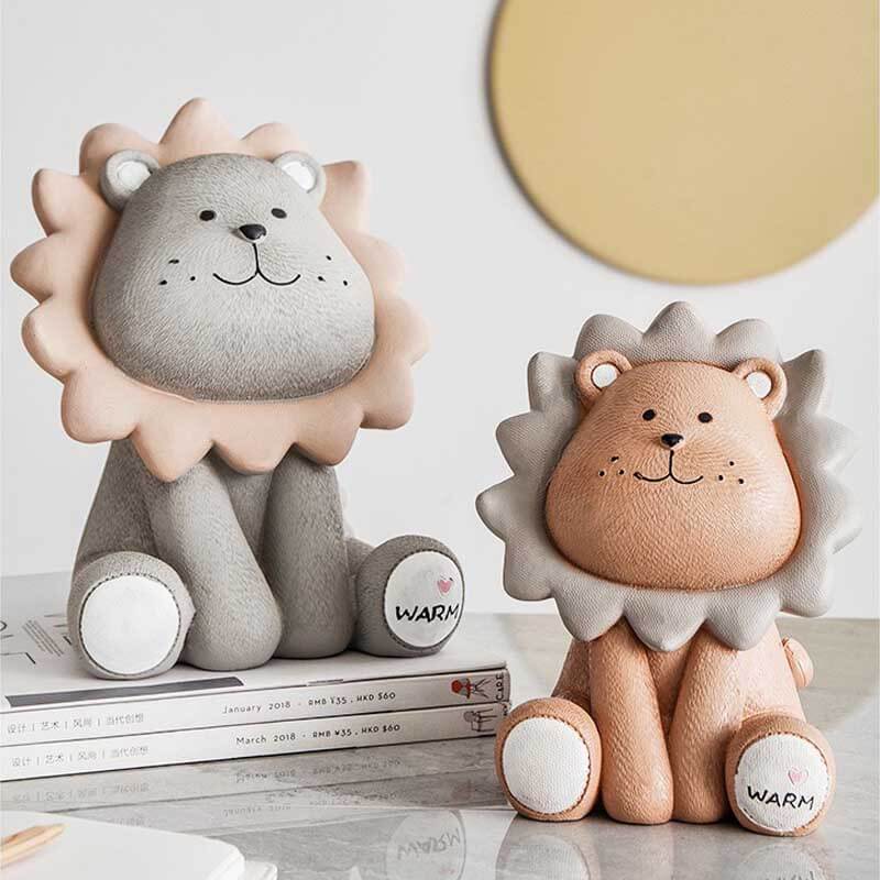 Cute Lion Piggy Bank