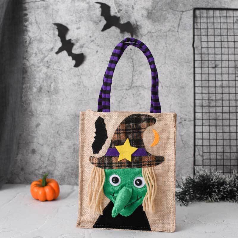 Halloween Linen Candy Bag