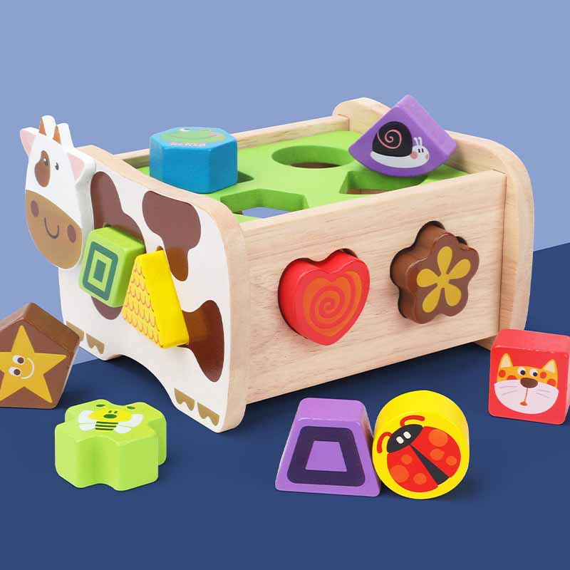 Wooden Shape Sorting Car