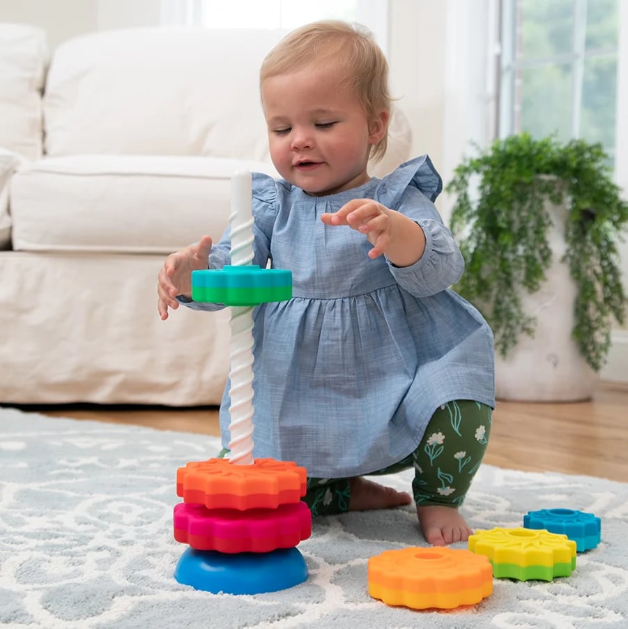 Toy Rainbow Stacking Circle