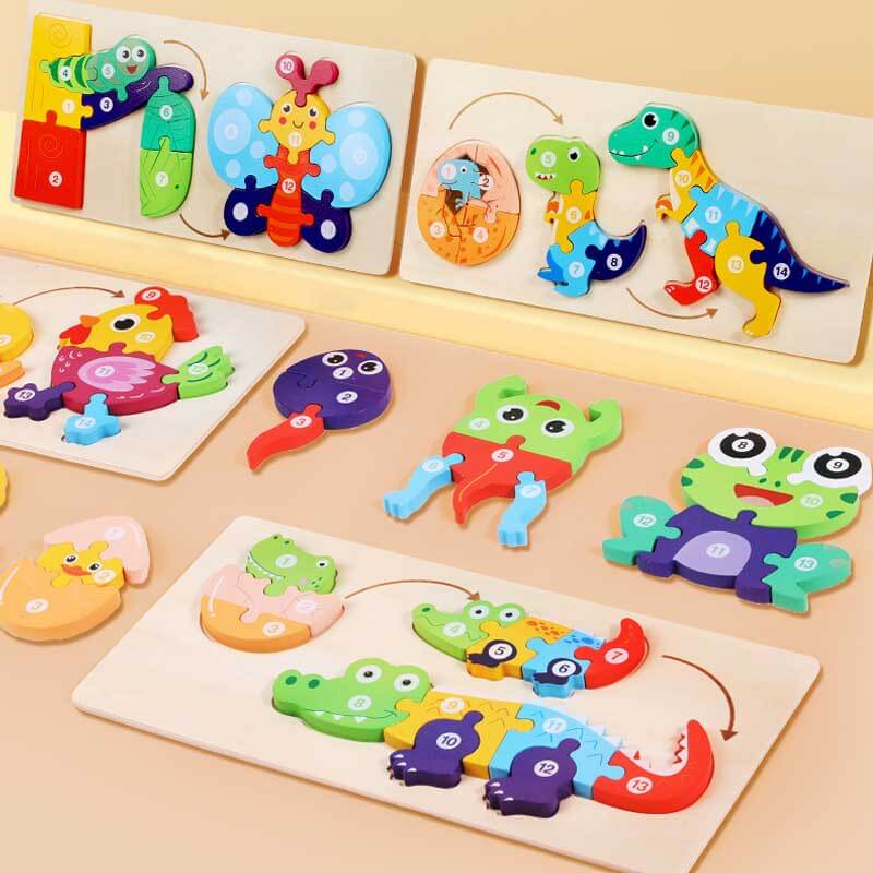 Little Animals Growing Puzzle