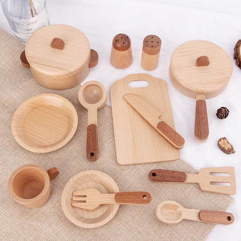 Log Pretend Play Kitchen