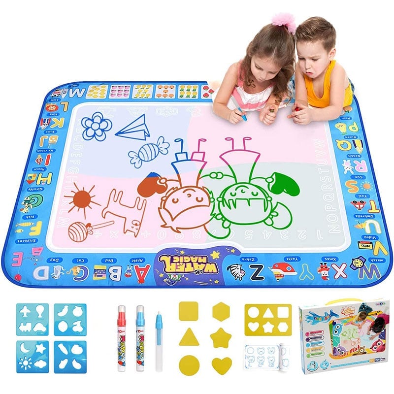 🎁😍Water Doodle Mat ,Aqua Painting Drawing Mat Mess Free Learning Toy Mat💕