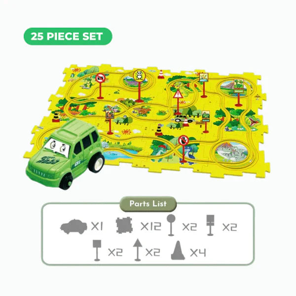 🔥Weekend Big Discount 49% OFF🔥 Children's Educational Puzzle Track Car Play Set