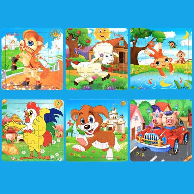 Wooden Cartoon Puzzle