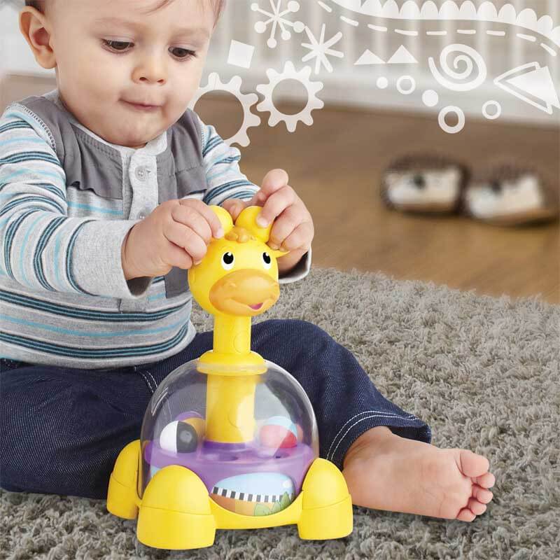 Giraffe Spinning and Popping Toy