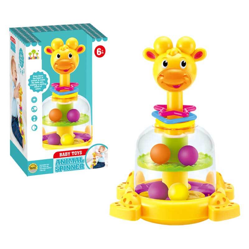 Giraffe Spinning and Popping Toy