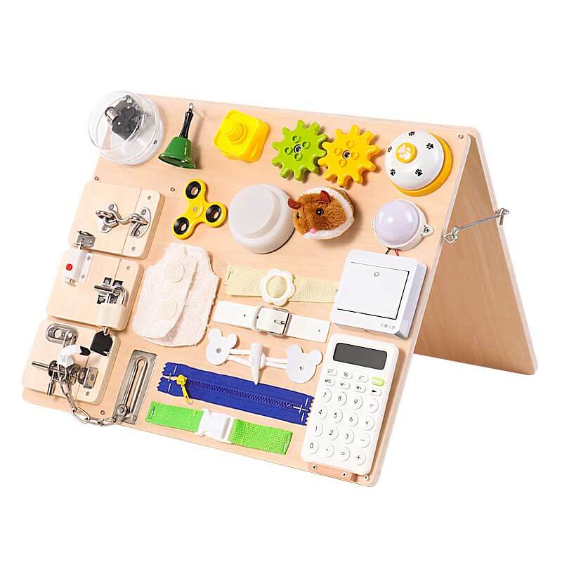 Montessori Wooden Busy Board