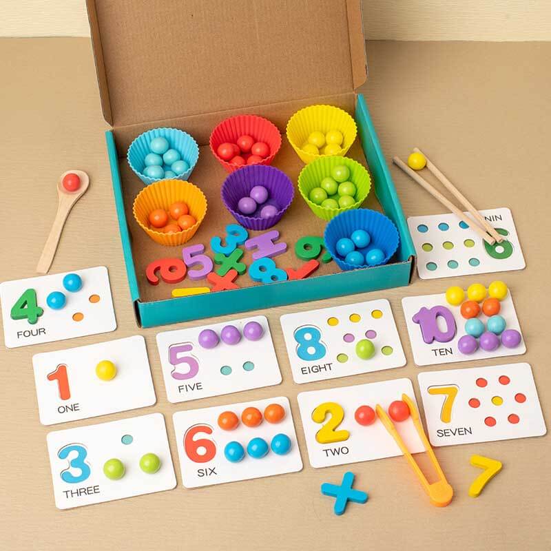 Clip Beads Arithmetic Game