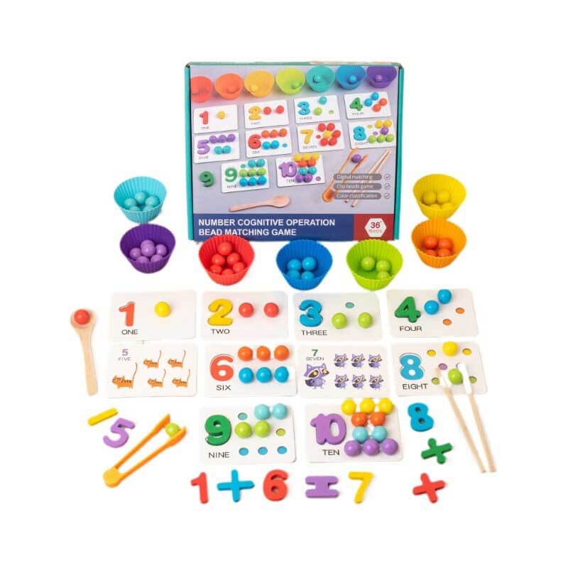 Clip Beads Arithmetic Game