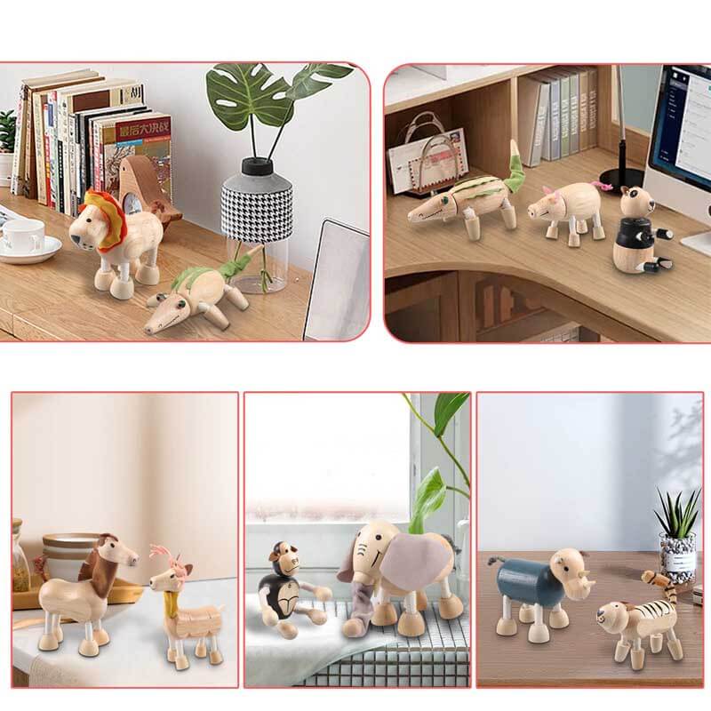 Wooden Animals Toy Figures