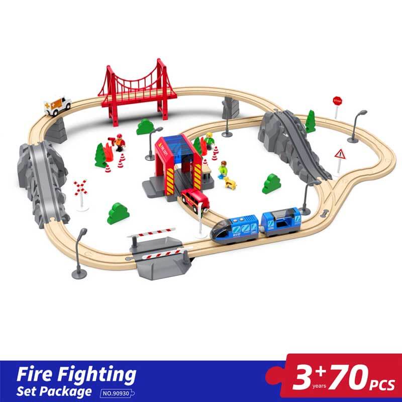 Shinymarch® Wooden Train Set