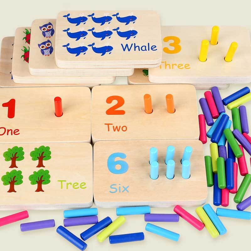 Wooden Math Manipulatives Game