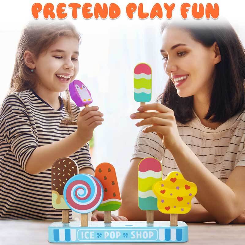 Wooden Ice Pop Pretend Play Set