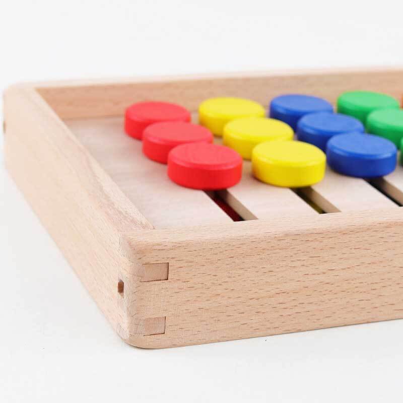 Wooden 4-color Sorting Game