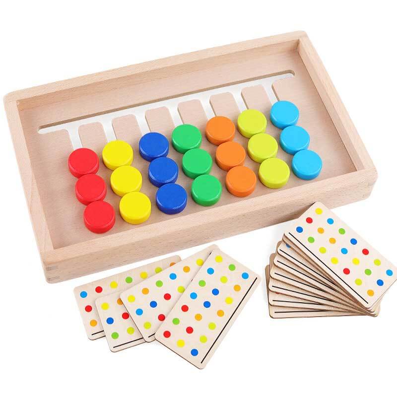 Wooden 4-color Sorting Game