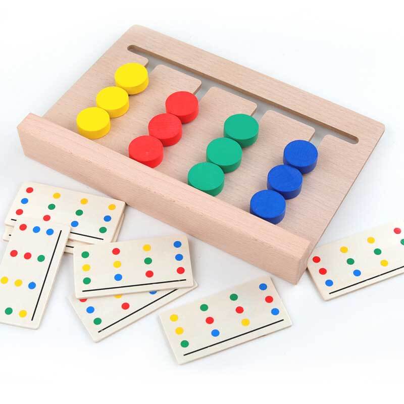 Wooden 4-color Sorting Game