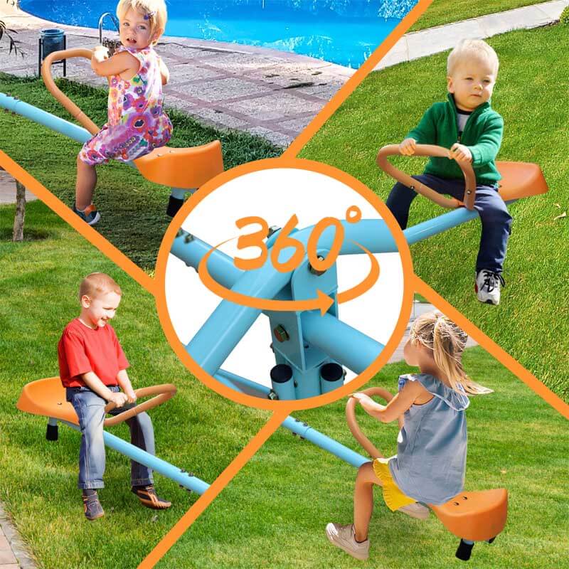 Outdoor Kids Spinning Seesaw