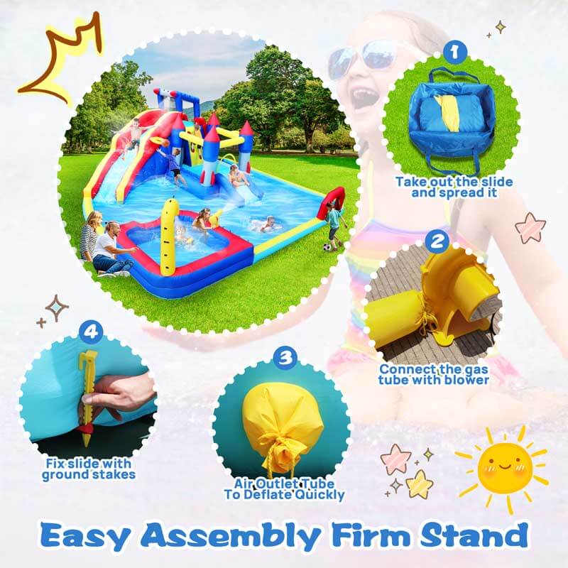 10 in 1 Inflatable Slide Water Park