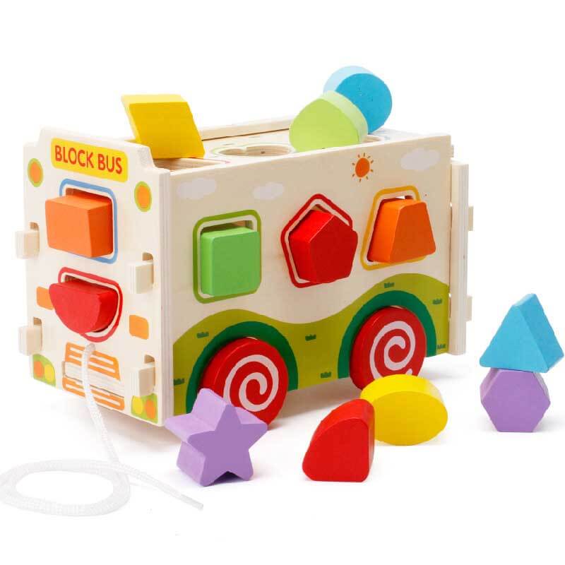 Montessori Wooden Activity Cube