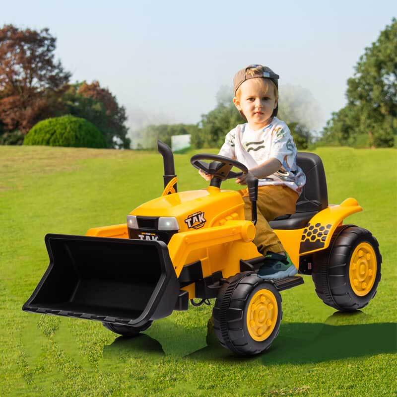 Yellow Ride on Electric Excavator