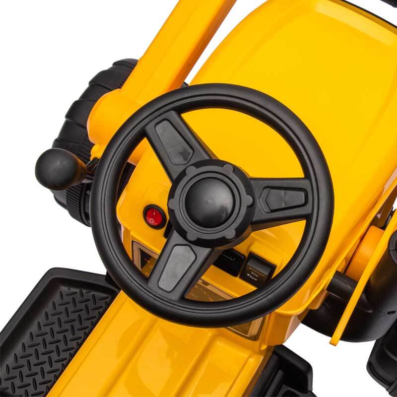 Yellow Ride on Electric Excavator