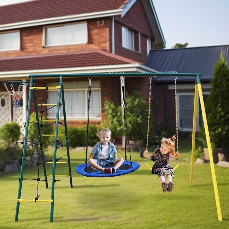 Outdoor Backyard Swing Set