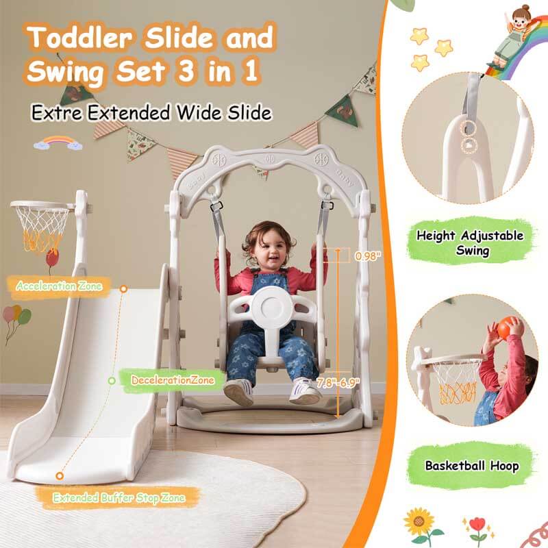 Toddler Slide and Swing Set