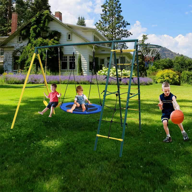 Outdoor Backyard Swing Set