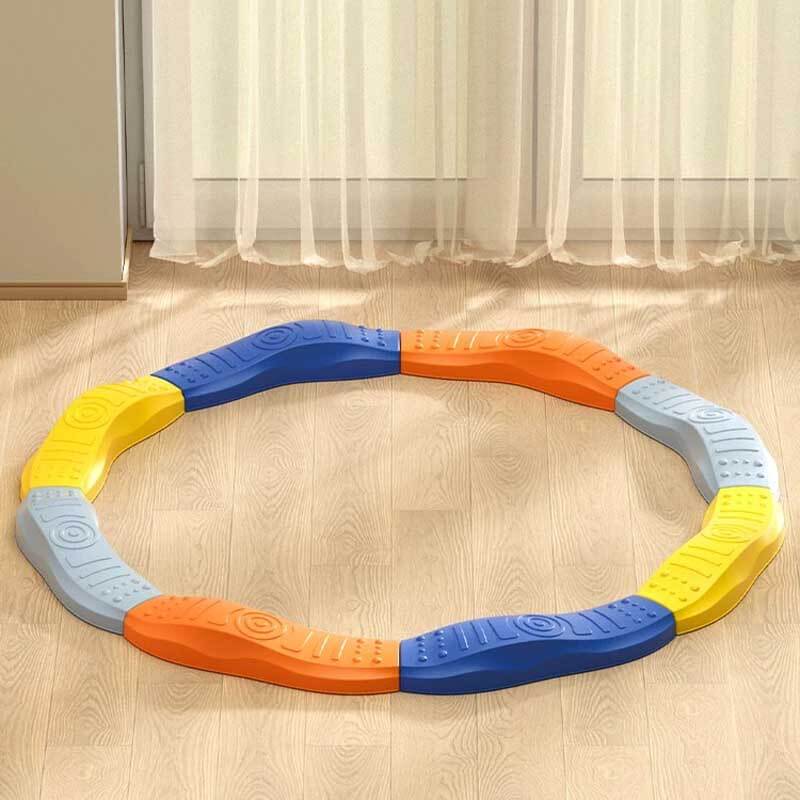 Colored Wavy Circle Balance Beams