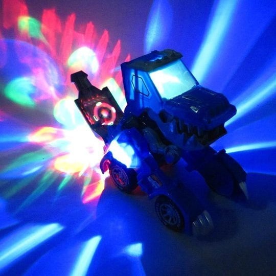 LED DINOSAUR TRANSFORMATION CAR TOY