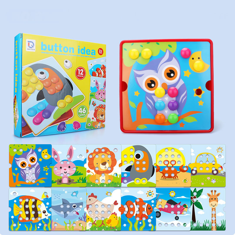 Button Art Toys for Toddlers