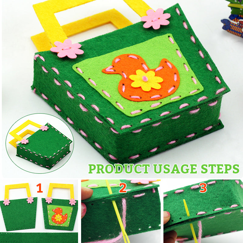 Children's DIY Bag Sewing Kit