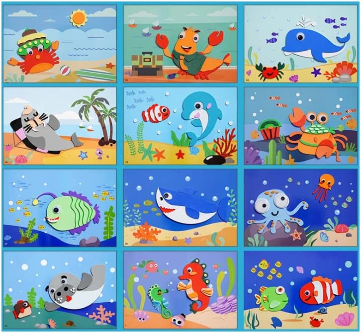 3D Sticker Puzzles (12 Sheets)