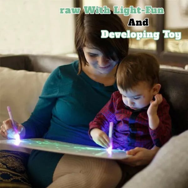 🌟Magic LED Light Drawing Pad - Release the Creativity of Children!☀