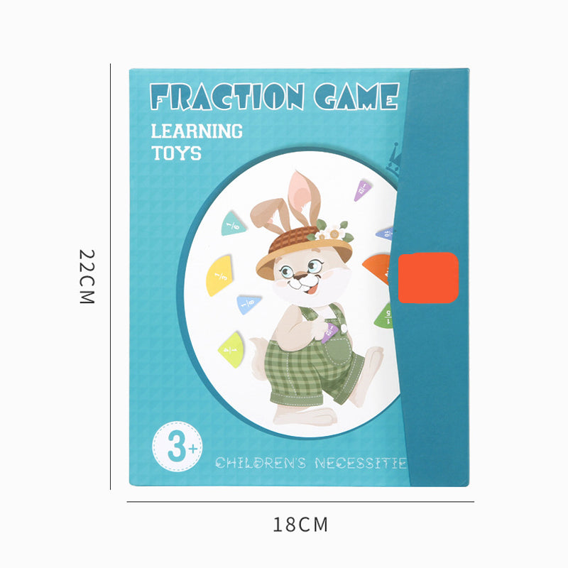 Magnetic Fraction Educational Puzzle