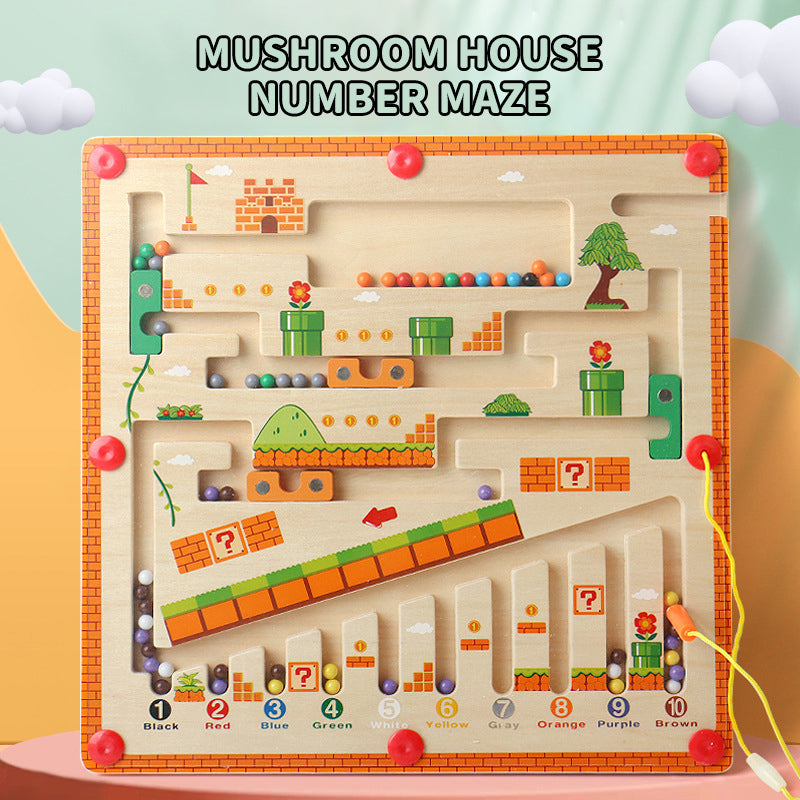 Mushroom House Magnetic Maze