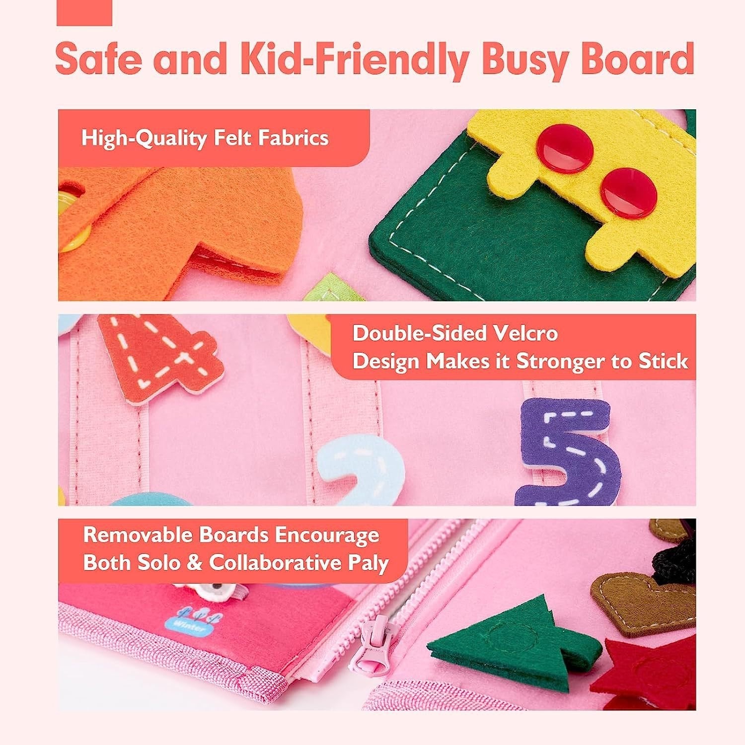 🔥Clearance Sale - 49% OFF🔥 Toddler Busy Board | Preschool Learning Activities | Gift for Kids