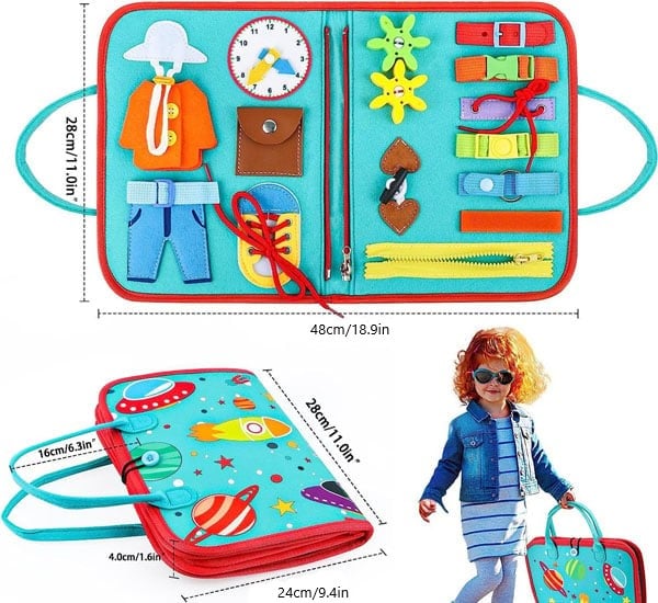 🔥Clearance Sale - 49% OFF🔥 Toddler Busy Board | Preschool Learning Activities | Gift for Kids