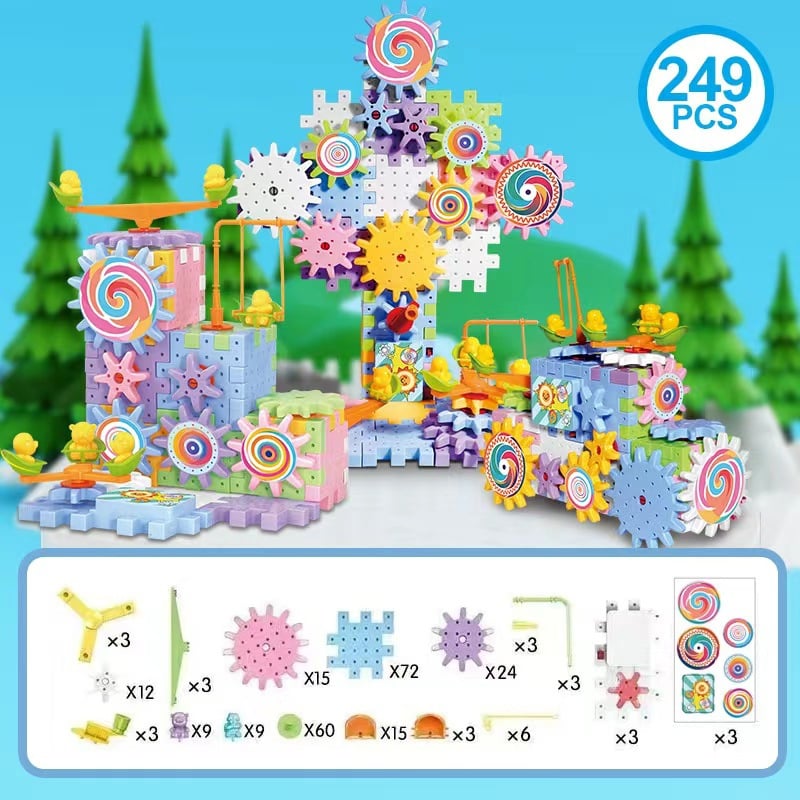 🔥2024 HOT SALE - Educational STEM Electric Gears Blocks Toy